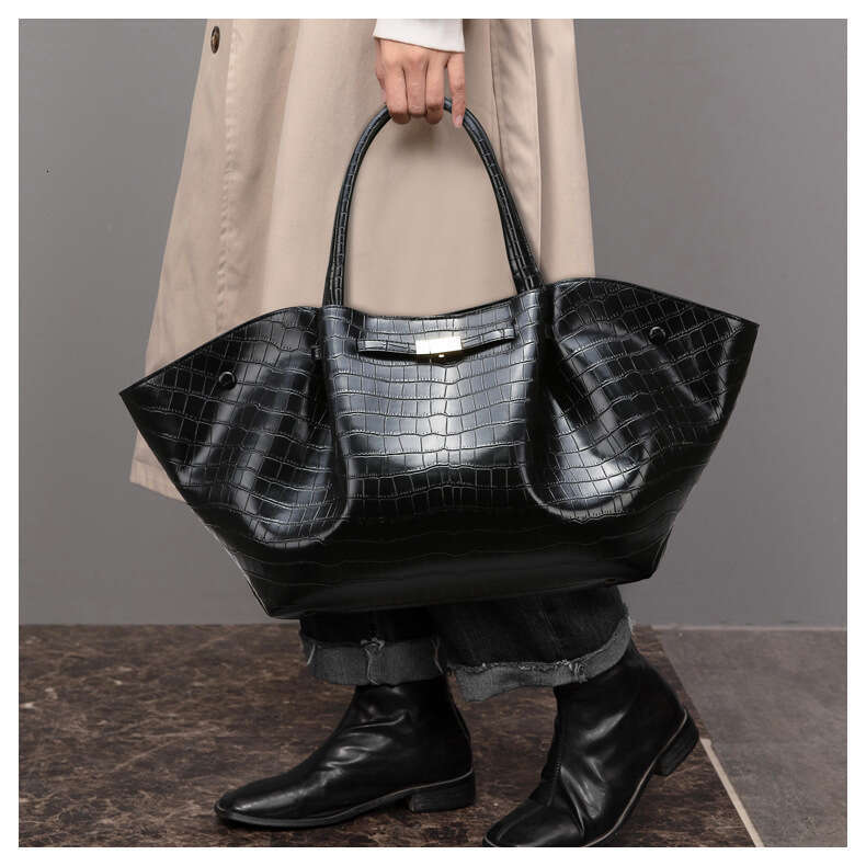 Women's Bags Handbag Tote Fashionable Stone Patterned Wing Large Capacity Commuting Tote Bag, High-End Women's Bag momei