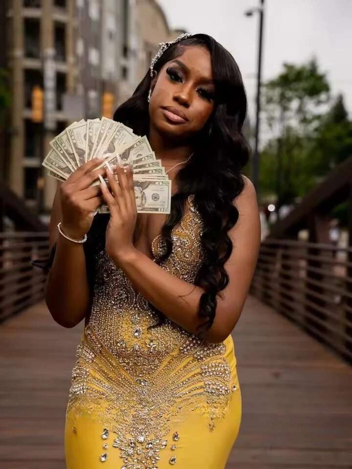 Yellow Mermaid Satin Prom For Black Girls 2025 Sexy Sheer Mesh Glitter Beaded Crystals Party Dress Women Customized