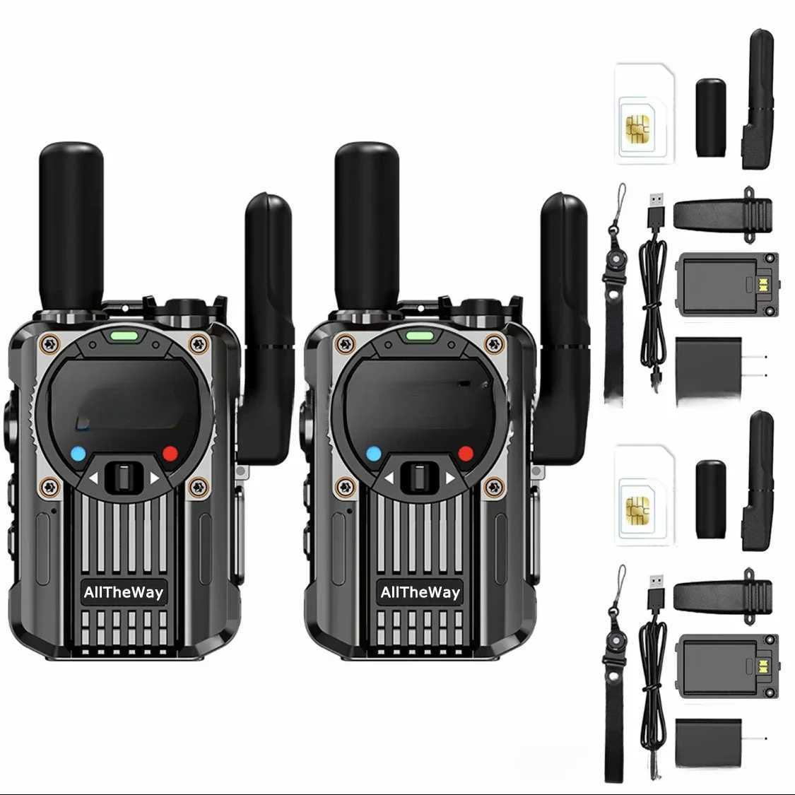 New Arrival M66 global walkie-talkie two-way unlimited distance call radio function shell lightweight mini colorful fleet walkie-talkie T250311