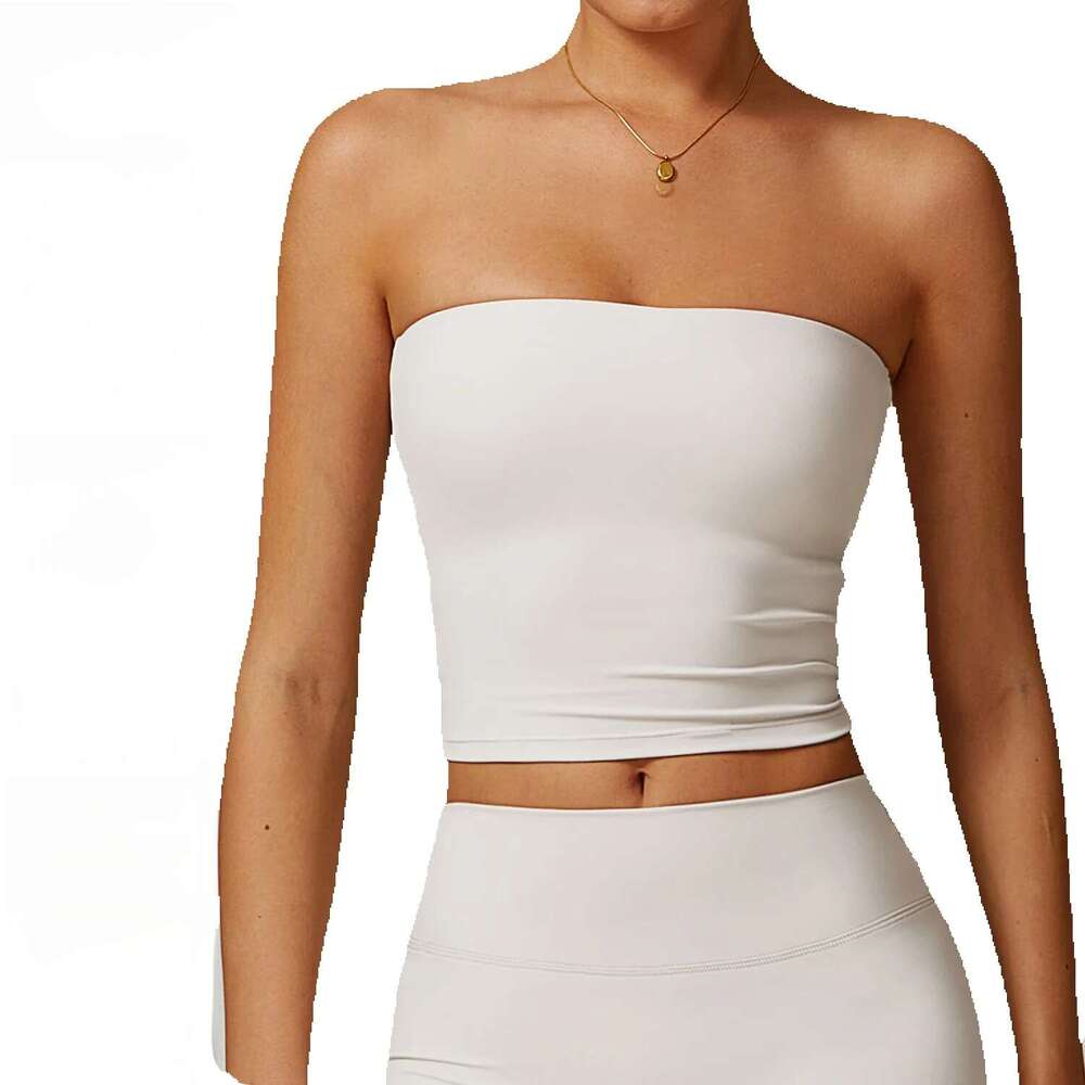 Strapless Sexy Back Sports Bra for Women Shock Resistant Quick Drying Fitness Yoga Top Man Woman Tees Tops Womens T Shirt Clothes