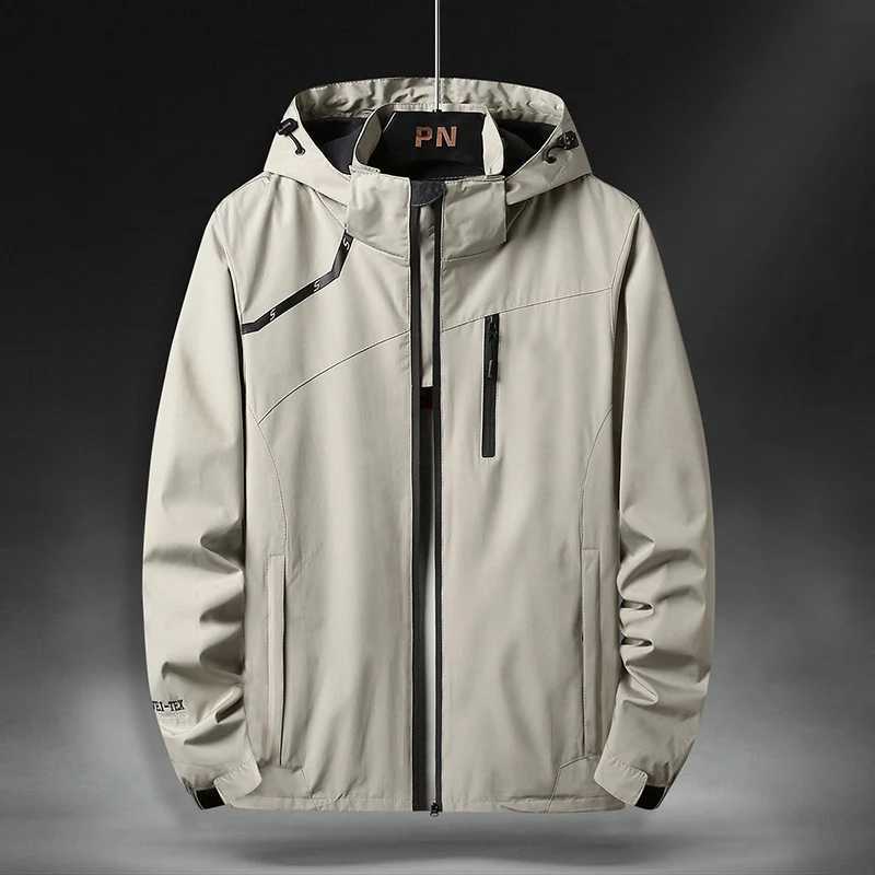 Windbreaker Men Outdoor Jacket Plus Size 5XL 6XL 7XL Windproof Rainproof Coat Big Size Men Clothing Abrigos Para Hombre InviernoT250311