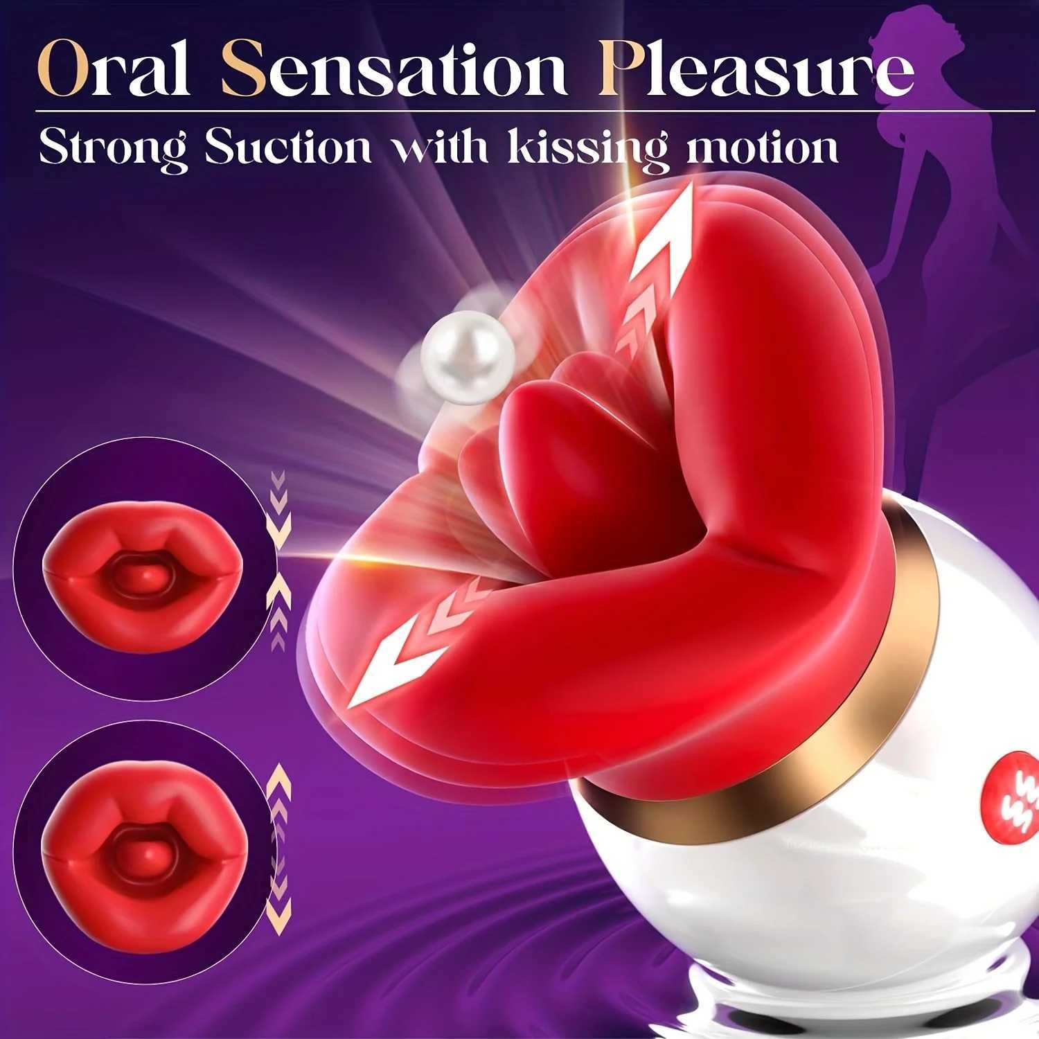 Big Mouth Sucking Licking Vibrator For Women Clitoris Stimulator Female Oral Nipple Massager Vagina Masturbators Adult Sex ToysXJ250311