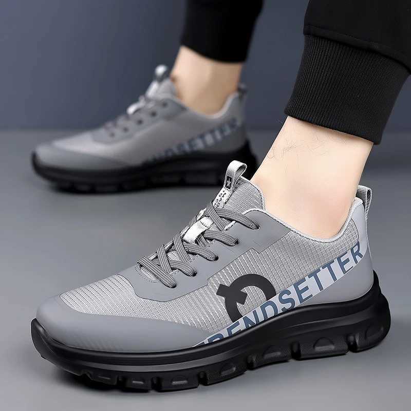 New Arrival Fashion Men Breathable Sneakers Mesh Casual Driving Shoes Lac-up Lightweight Walking Men Shoes Handmade Male Vulcanize Shoes T250311