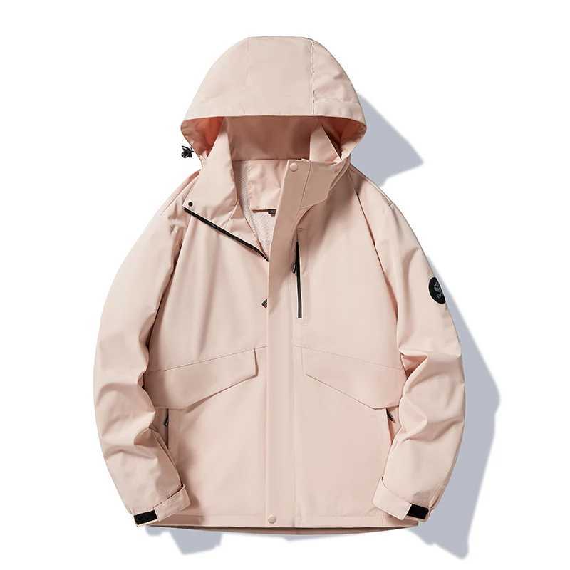 Autumn Outdoor Sports Coats Climbing Trekking Windbreaker Travel Waterproof Jackets Black Camping Hiking Jacket MenT250311
