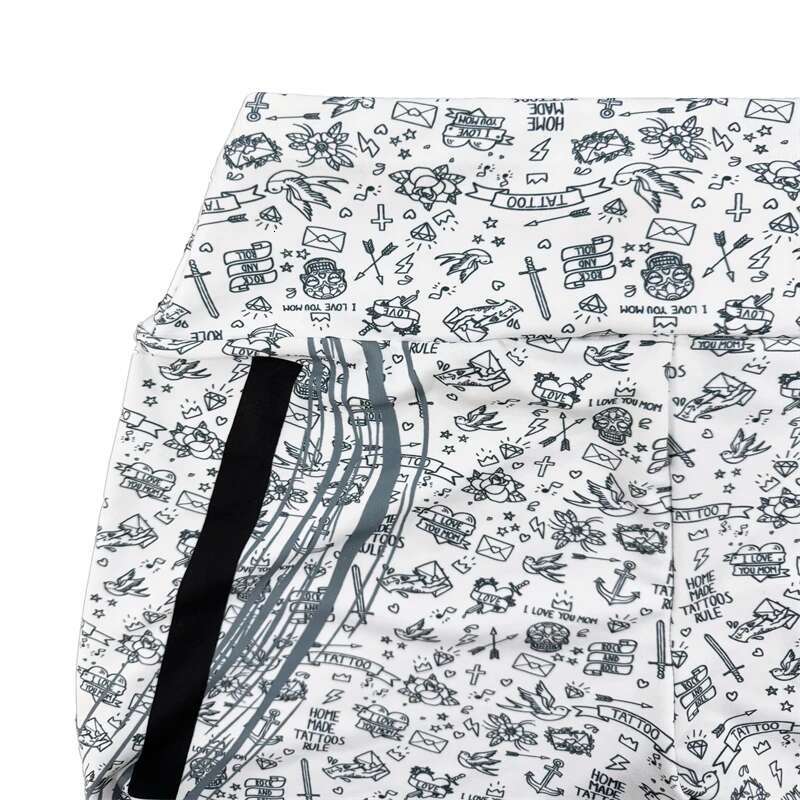 Small Icons Print Seamless Gym Yoga High Waist Booty Lifting Leggings Pants Women Clothing Fiess Wear