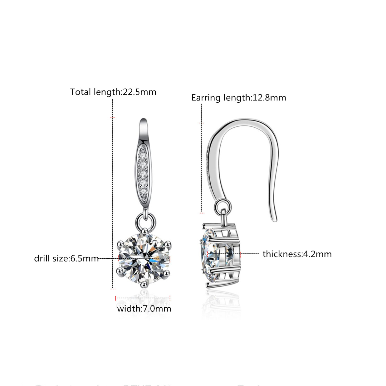 classic for women anti allergy sterling sier plated thicker gold dia hoop earrings designer jewelry woman valentines day gift