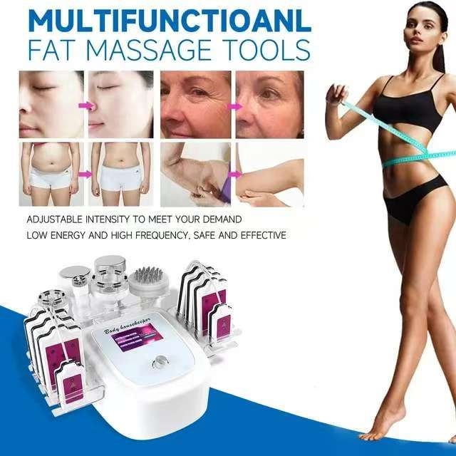 7 In 1 80K Vacuum Cavitation Ultrasonic Machine leser Lipo Massage fit Burning Cellulite Removal Body Slimming Shape Massager