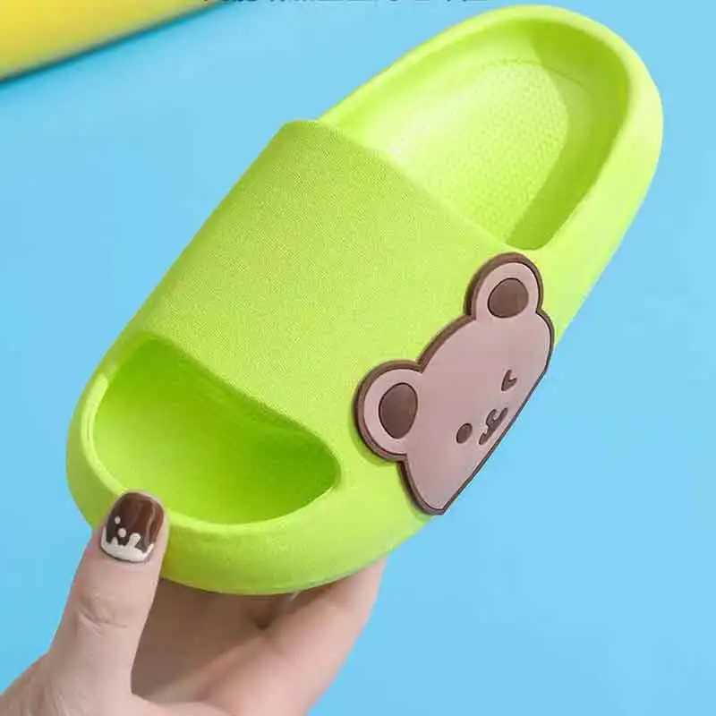 Step-on-Poop Comfort Childrens Slippers - Summer Princess Anti-Slip Soft-Sole Bathroom Sandals for Boys and GirlsT250311