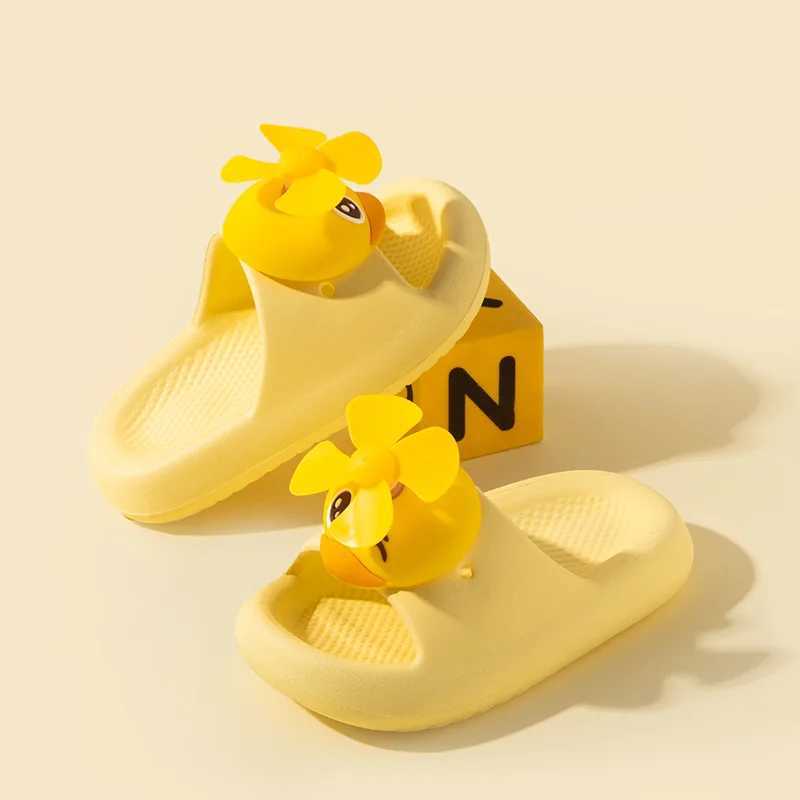 Childrens Sandals Funny Duck Boys Baby Animal Slippers Summer Breathable Indoor Childrens Sandals Cute SlippersT250311