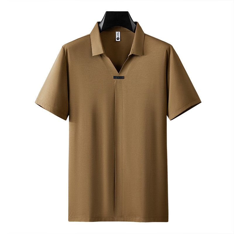 tracksuit Summer seamless pressed glue high-end nylon ammonia short sleeved polo shirt, group activity wear, cultural wear