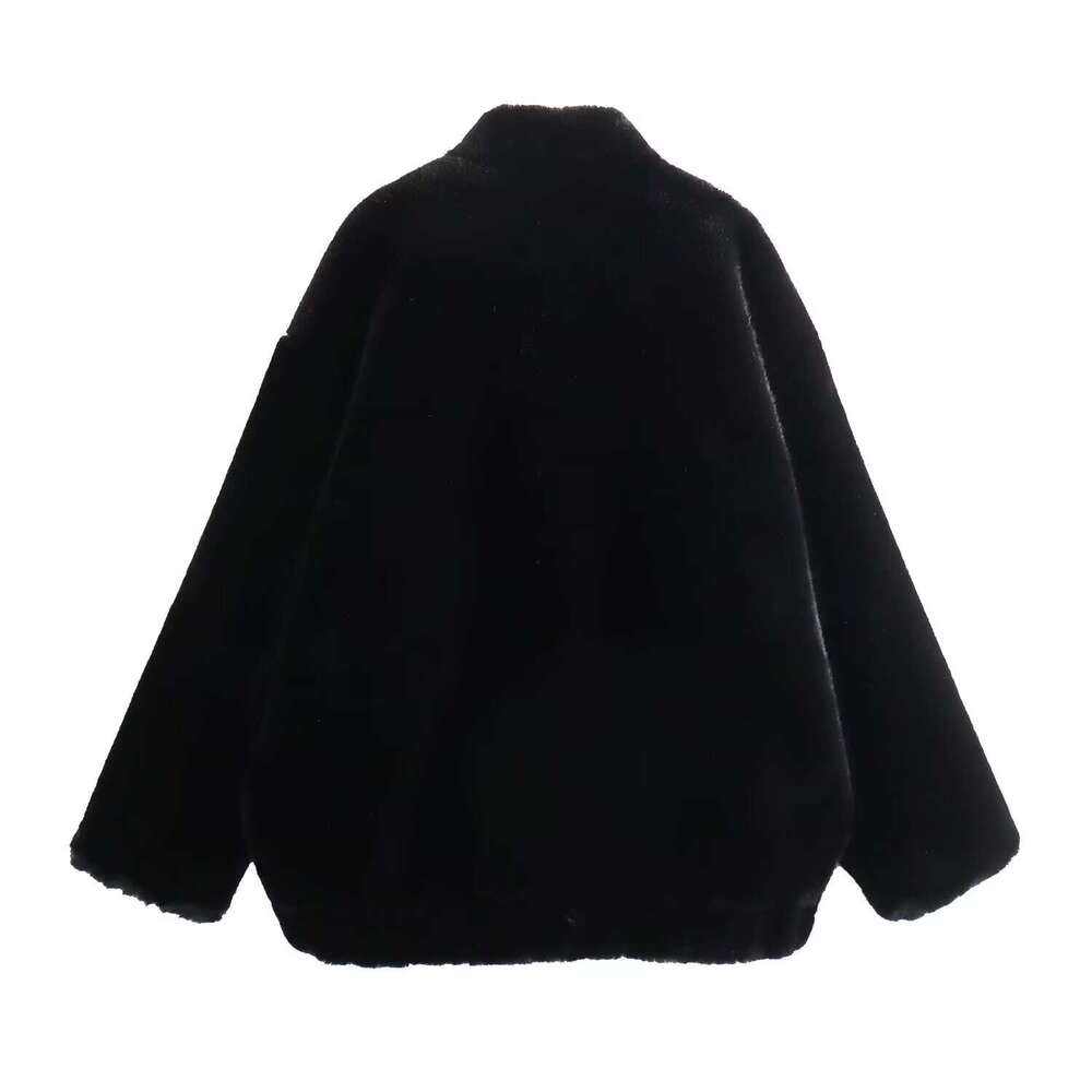 Y2k2023 Autumn And Winter New Style Temperament Artificial Fur Effect Pilot Jacket For Women