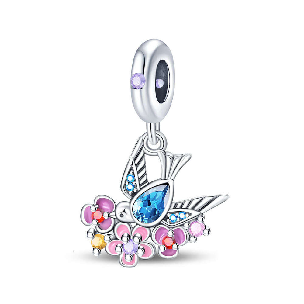 Spring style Swallow Snail Pendant DIY Bead Charms Jewelry Accessories Bracelet 925 Sterling Silver New Style