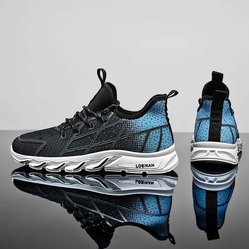 2025 New Model Men's Plus-Size Casual Mesh Sports Four Seasons Soft-Sole Non-Slip Outdoor Running Shoes Fashion Breathable Light Sneakers