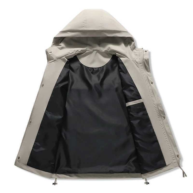 Men Women Rain Jacket Lightweight Waterproof Coat Hooded Mountain Windbreaker Outdoor Sport Hiking New Outerwear Casual RaincoatT250311