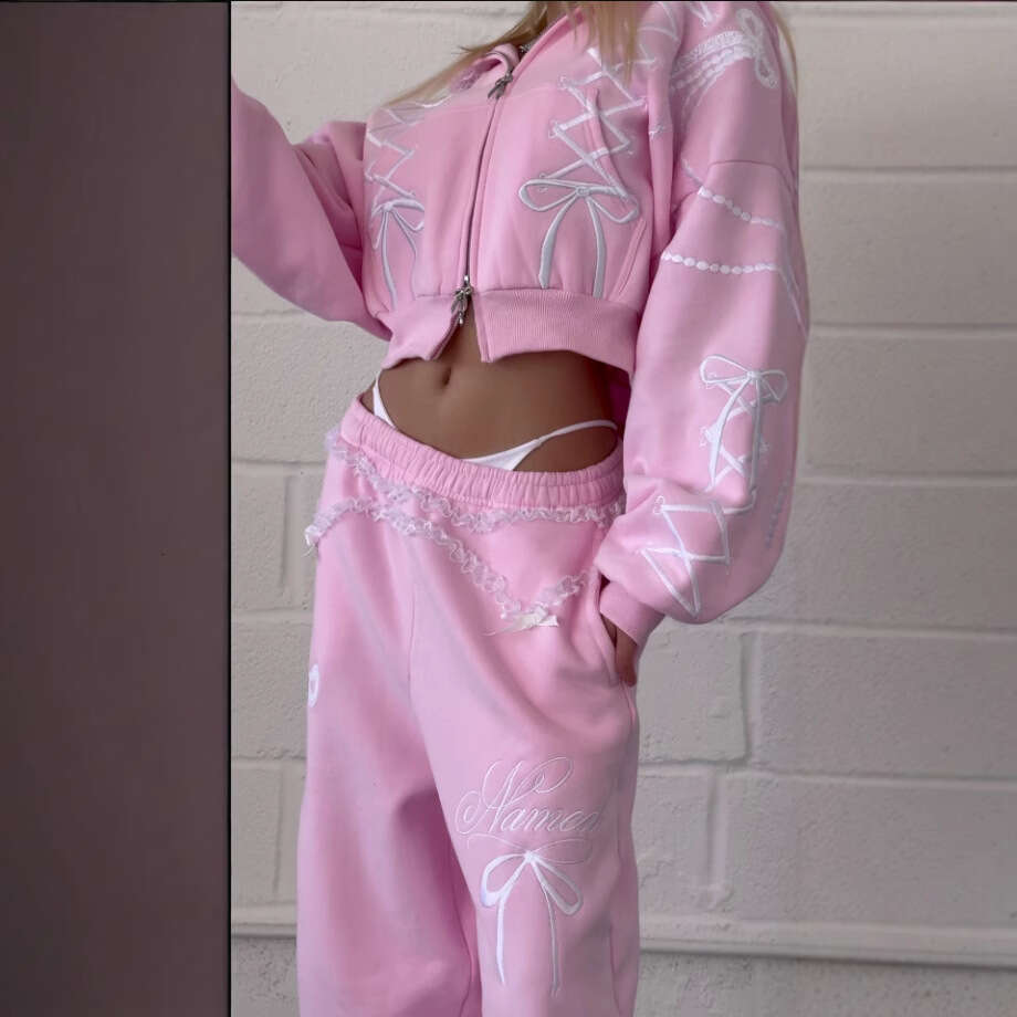 New Aesthetic Trendy Brand Printed Hoodie Y2k Hip-Hop Streetwear Women's Pullover Casual Top Sportswear