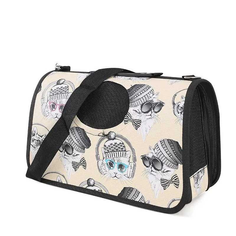 Cat Carrier Shoulder Bag With Breathable Mesh Dogs Kitten Outdoor Portable Metro Car Handbag Small Animals Cage Pet Supplies 250205