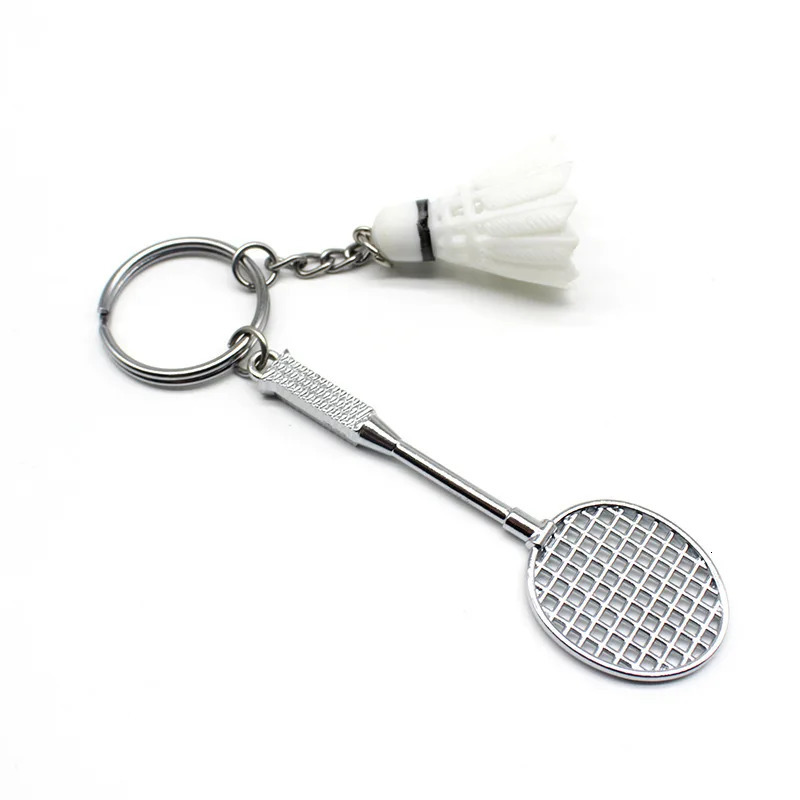 12Pcs Badminton Keychain Pendant Gift Badminton Keyring Mini Crafts Cartoon Badminton Pendant 250305