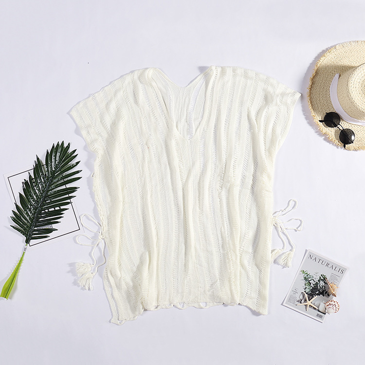 2020 Spring/Summer New Hollow Out Knitwear Loose Bikini Wrap Swimwear Cover Up Beach Sun Protection Clothing For Women