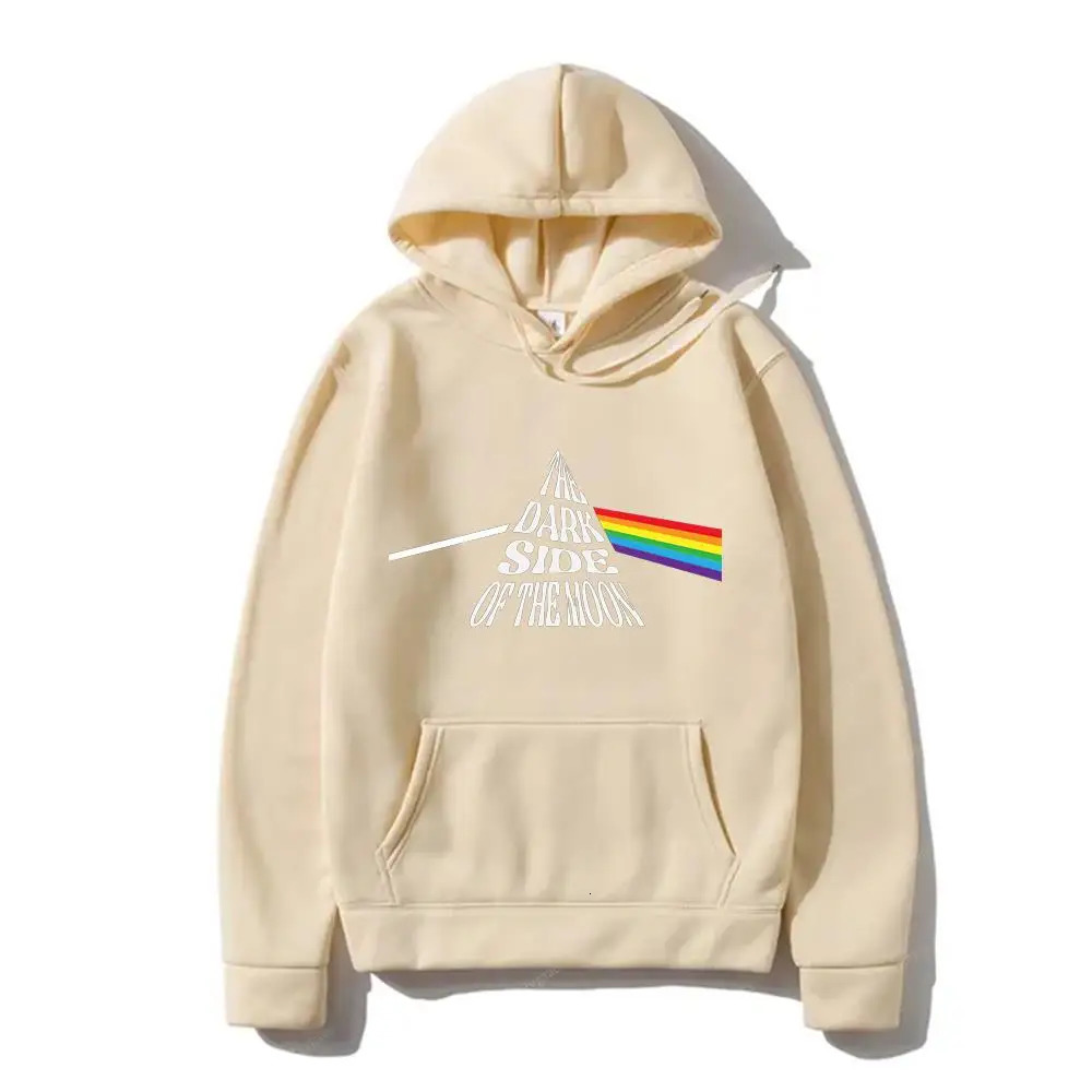 Autumn Winter Hoodie RocK Band Pink Sweatshirts Floyds Vintage Long Sleeve Fleece Pullover Sweater sweaters boyfriend style 250311