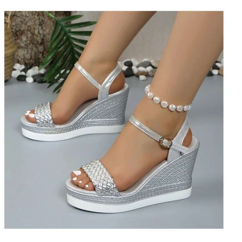 Wedge Women's Summer with Open Toe Thick Sole Casual Shoes Sandals Women Designers