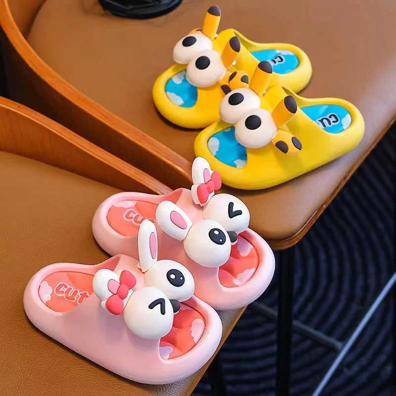 Summer Childrens Sandals and Slippers for Boys and Girls Baby Non-Slip Soft Bottom Indoor Bath Parent-Child Children SandalsT250311