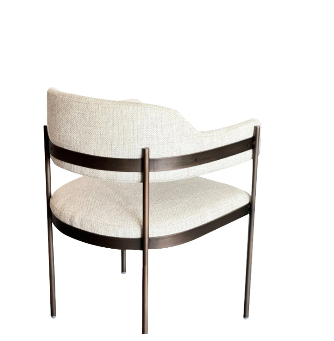 Stylish Rowan Dining Chair with Comfortable Upholstery and Durable Metal Construction
