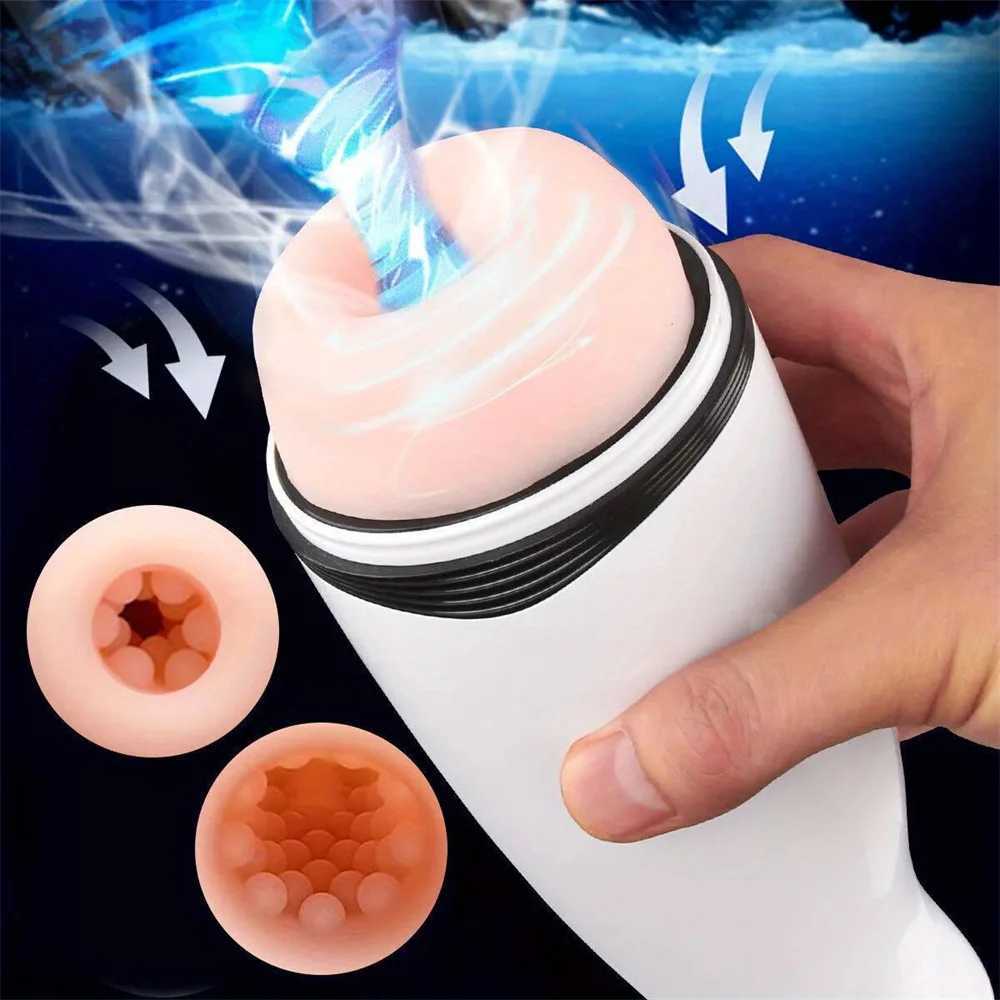 Sex Machine Male Masturbator Cup Sexy Voice Vaginal Penetration Pocket Pussy Mens Masturbator Toy Sex Toys for Men Adults Goods W250311