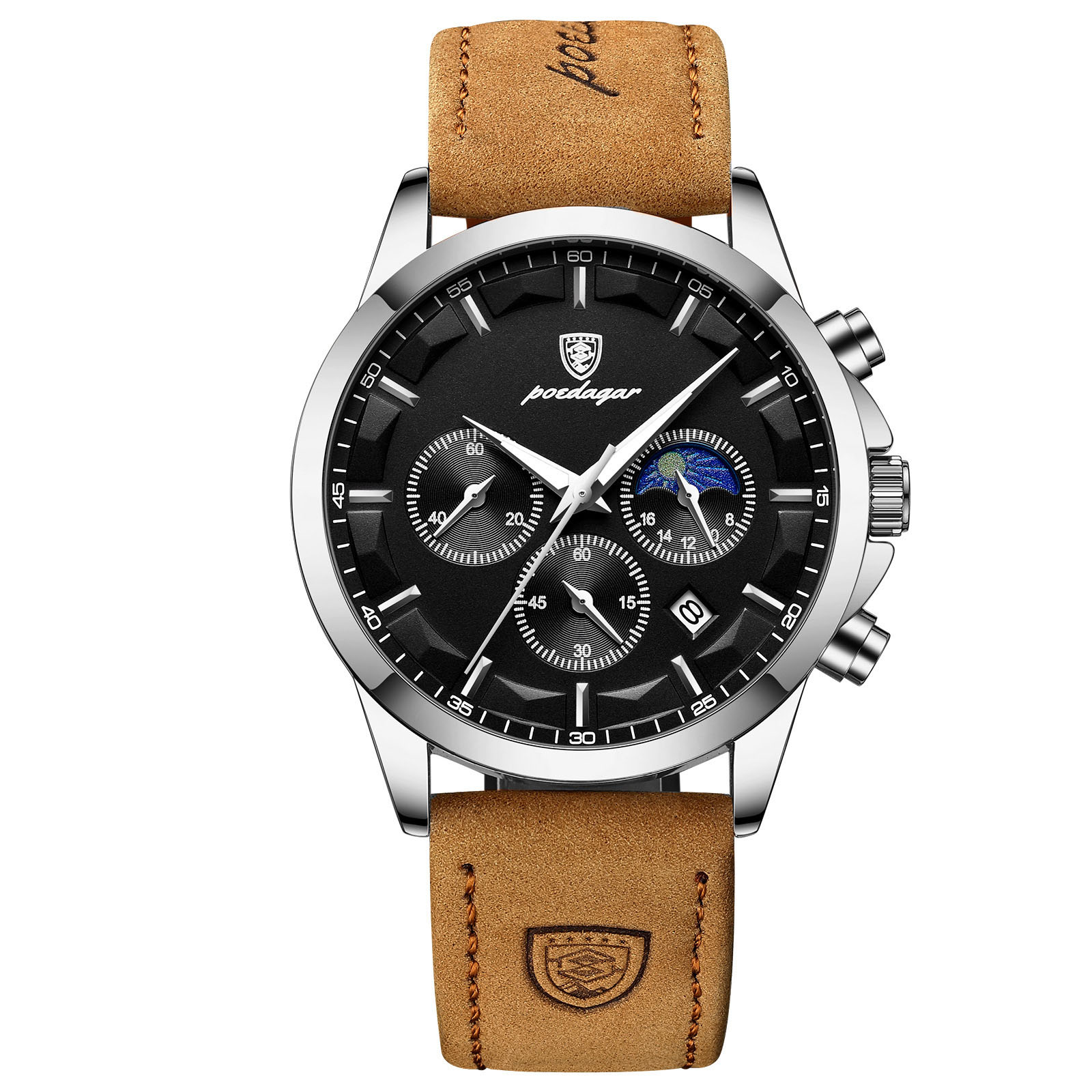 Mens Waterproof Quartz Watch Stylish and Functional Multifunctional Timepiece for Everyday Wear Ideal for Outdoor Activities and Sports