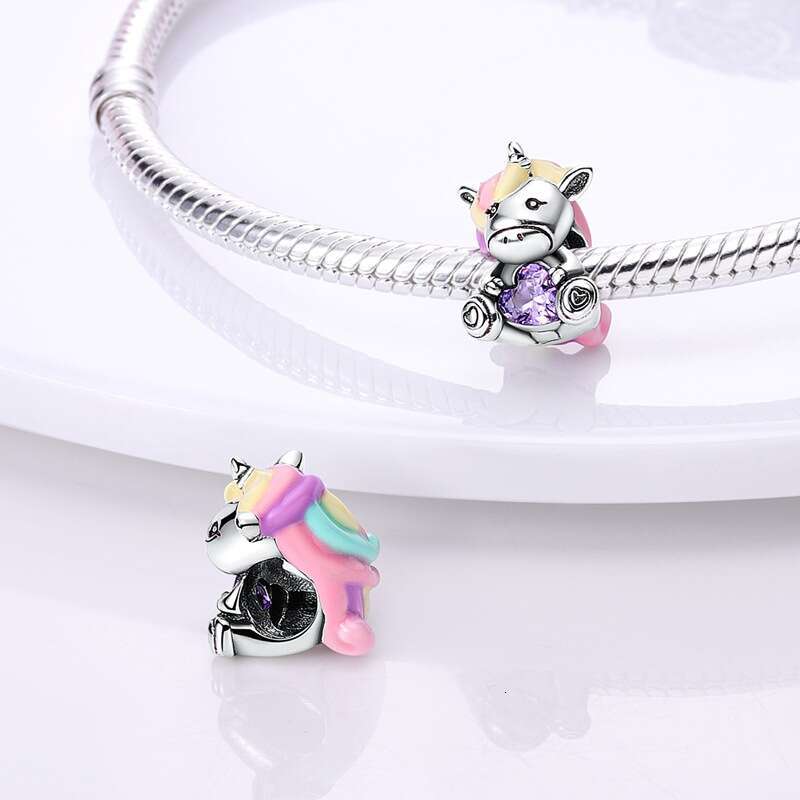 All kinds of 925 Sterling Silver Bead Charms for DIY Bracelet Pendant Accessories Animal Owl Rabbit