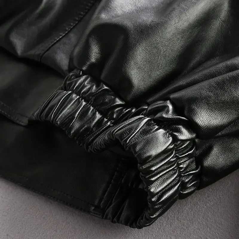 2023 Autumn New Light Luxury Fashion Loose Leather Clothing Men Motorcycle Clothing Comfortable Jacket PU Leather JacketT250311