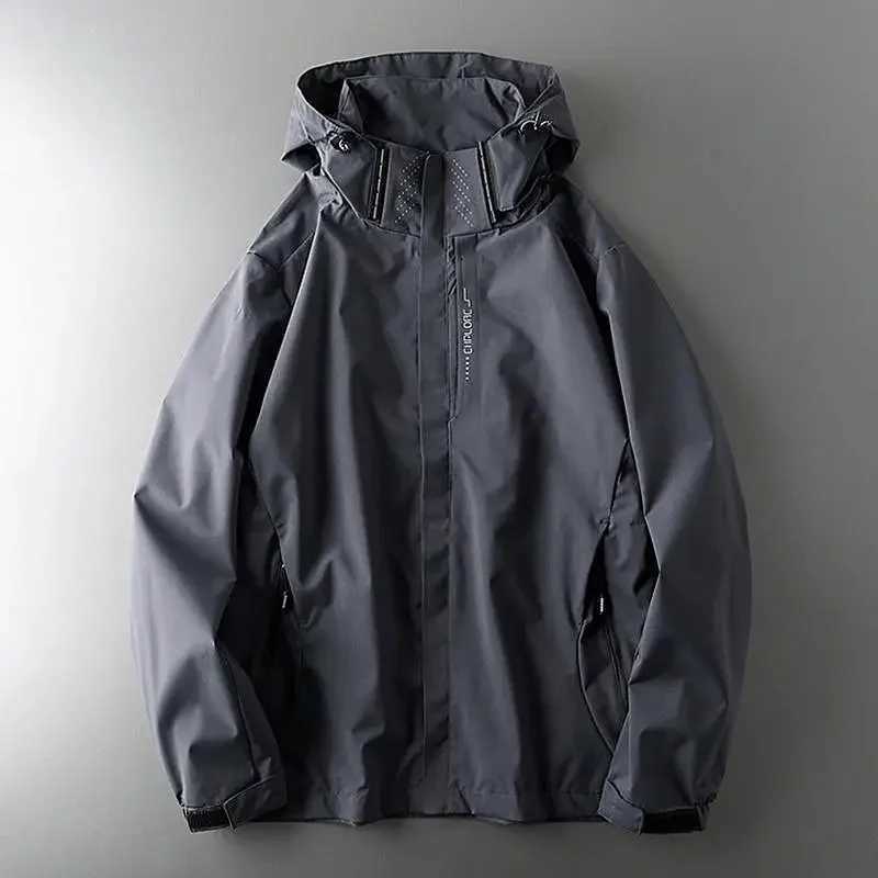 Outdoor Thin Mens Jacket For Spring Summer Windproof Waterproof Breathable Running Mountaineering Suit WindbreakerT250311