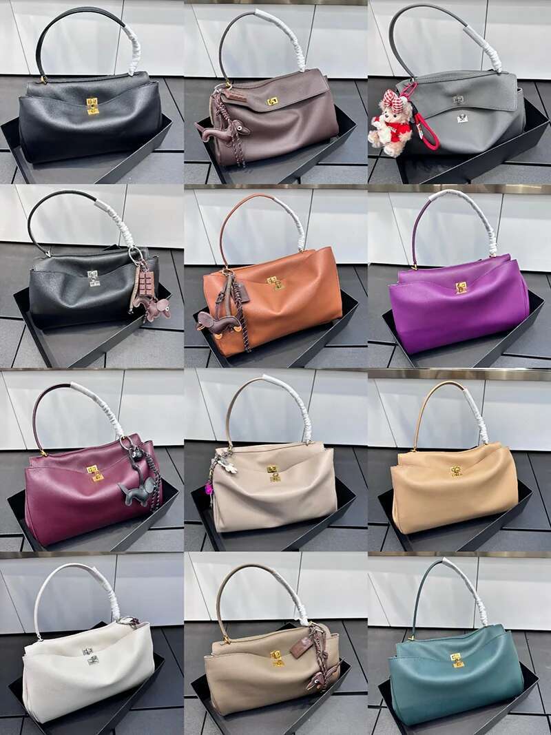 2025 Brand Rodeo New Spring Genuine Leather Handbags Fashion Gold Buckle Totes Women Shoulder Bags