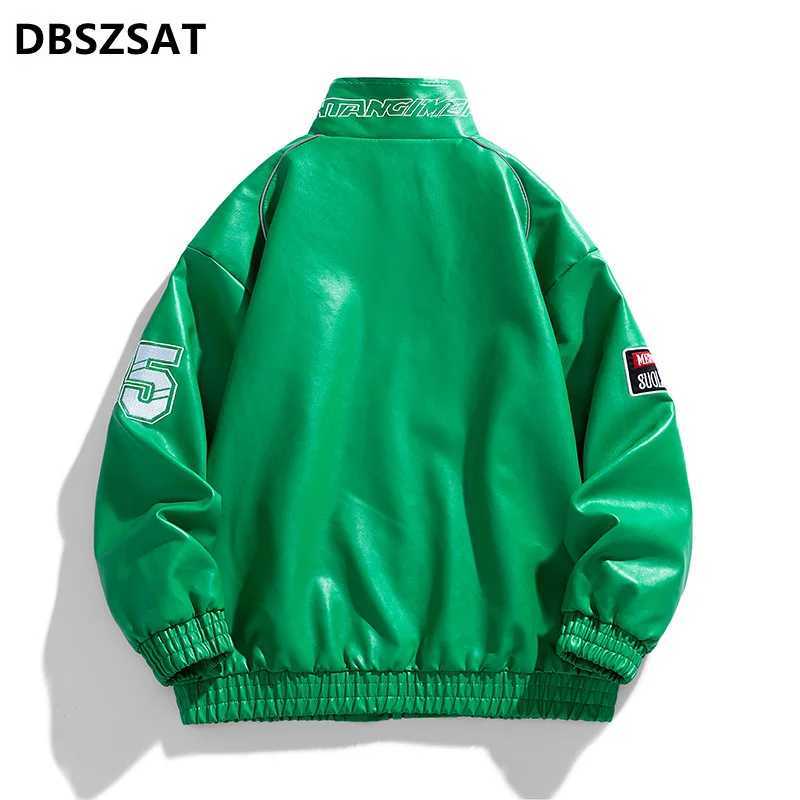 Leather Jacket Men Winter 2025 Motorcycle PU Leather Jacket Mens Stand Collar Casual Windbreaker Ropa De Hombre Slim Coat 7XLT250311