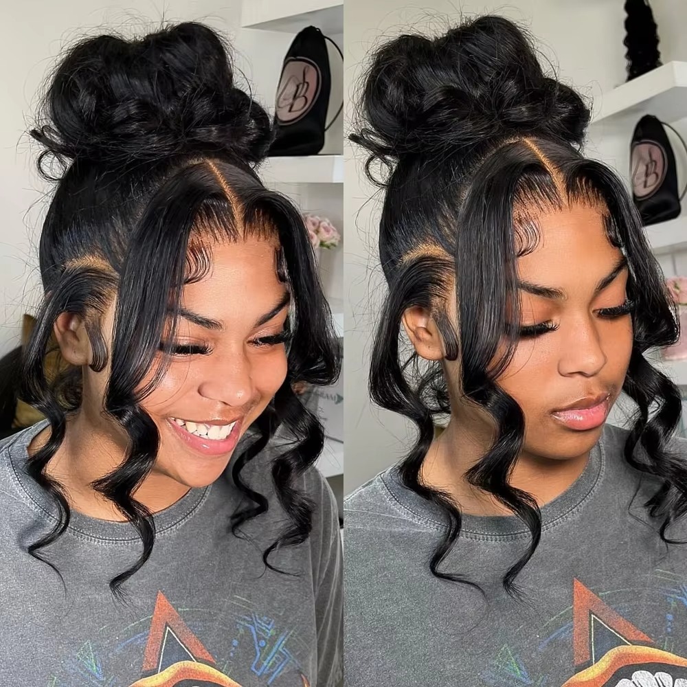 Free shipping Peruvian Soft 360 Full Wig Human Hair Pre Plucked Body Wave Glueless 13x4 13x6 Hd Transparent Lace Front Wigs Synthetic for Women
