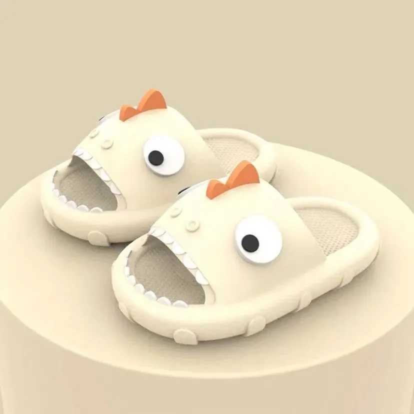 Fashion Shark Slippers for Men And Women Sandals Summer Kids Indoor Bathroom Slides Flat Shoes Soft EVA Couple Beach Flip FlopsT250311