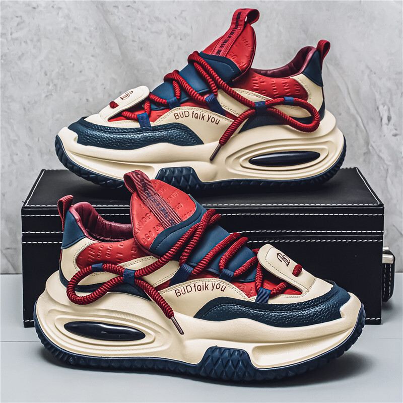 2025 Men's Niche New Designer Training Sneakers Outdoor Korean Edition All Round Casual Sports Running Shoes Student Trendy Dad Shoes