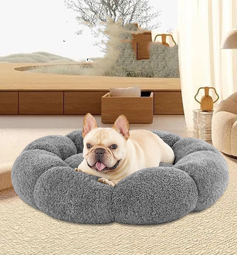 Cat Nest Winter Warm Mat Cat Bed Kitten House Semi Enclosed Dog Nest Four Seasons General Pet Supplies