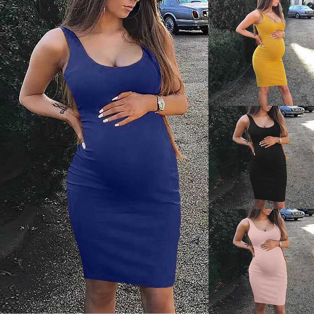 Tulle Long Dresses For Women Sleeveless Bandage Pregnancy Maternity Solid Sexy Vest Dress Ladies Summer Long Dresses T250311