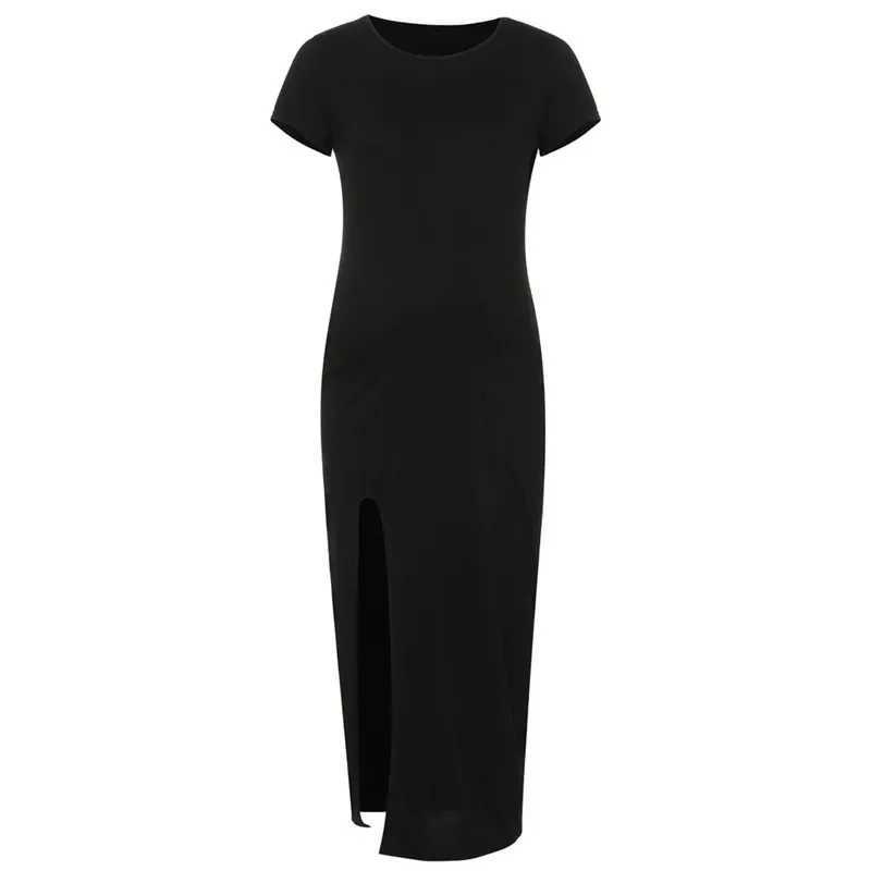 Maternity Dresses Summer Women Pregnancy Sleeveless Crew Neck Cartoon Patterns Tank Dress Bodycon Clothes for PregnantT250311