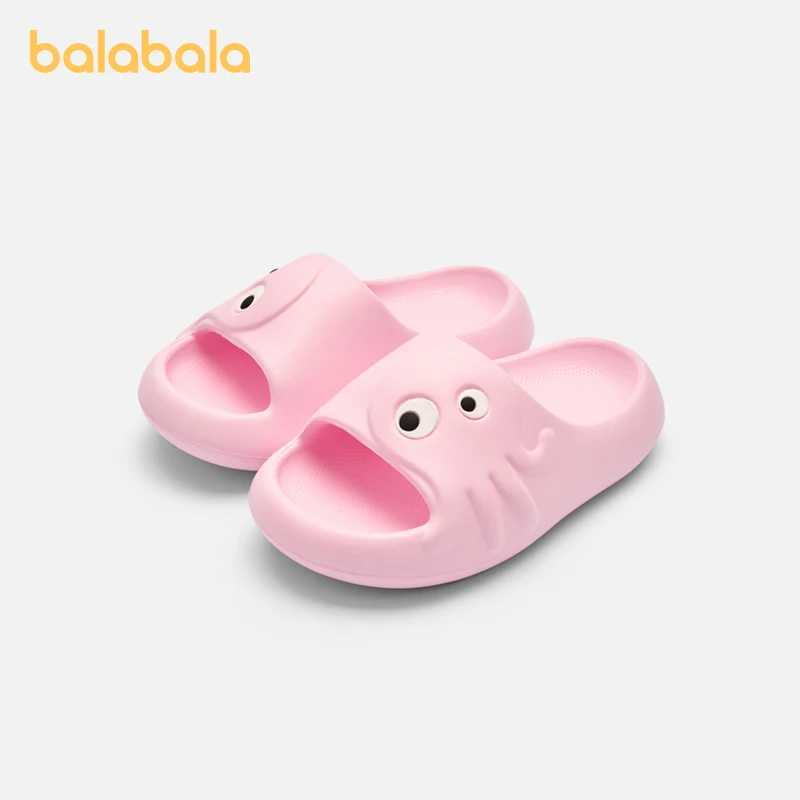 Balabala Kids Slippers Girls Boys Slippers 2024 Summer New Slip-Resistant Indoor Home Slippers Leisure Shoes for SwimmingT250311