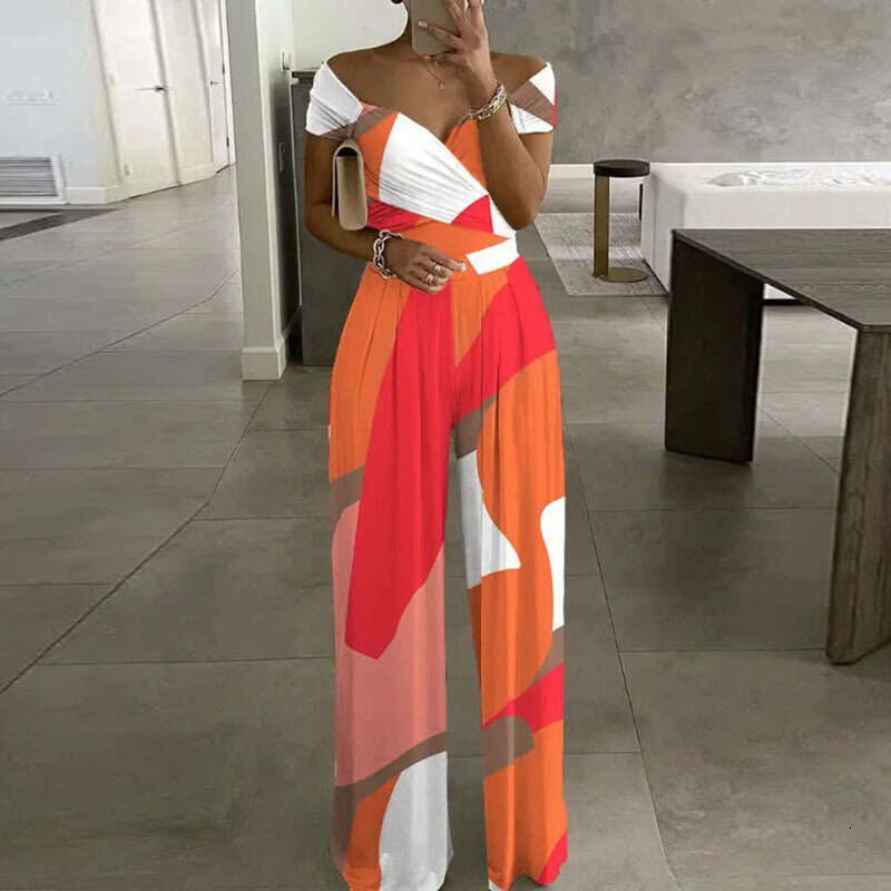 Women's Printed Pants, Sexy High Waisted Commuting Jumpsuit, Welcome To Sample And Label KLMY