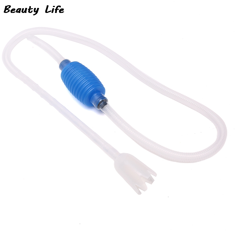 Aquarium Gravel Cleaner Vacuum Handheld Siphon Pump With Filter Nozzle Fish Tank