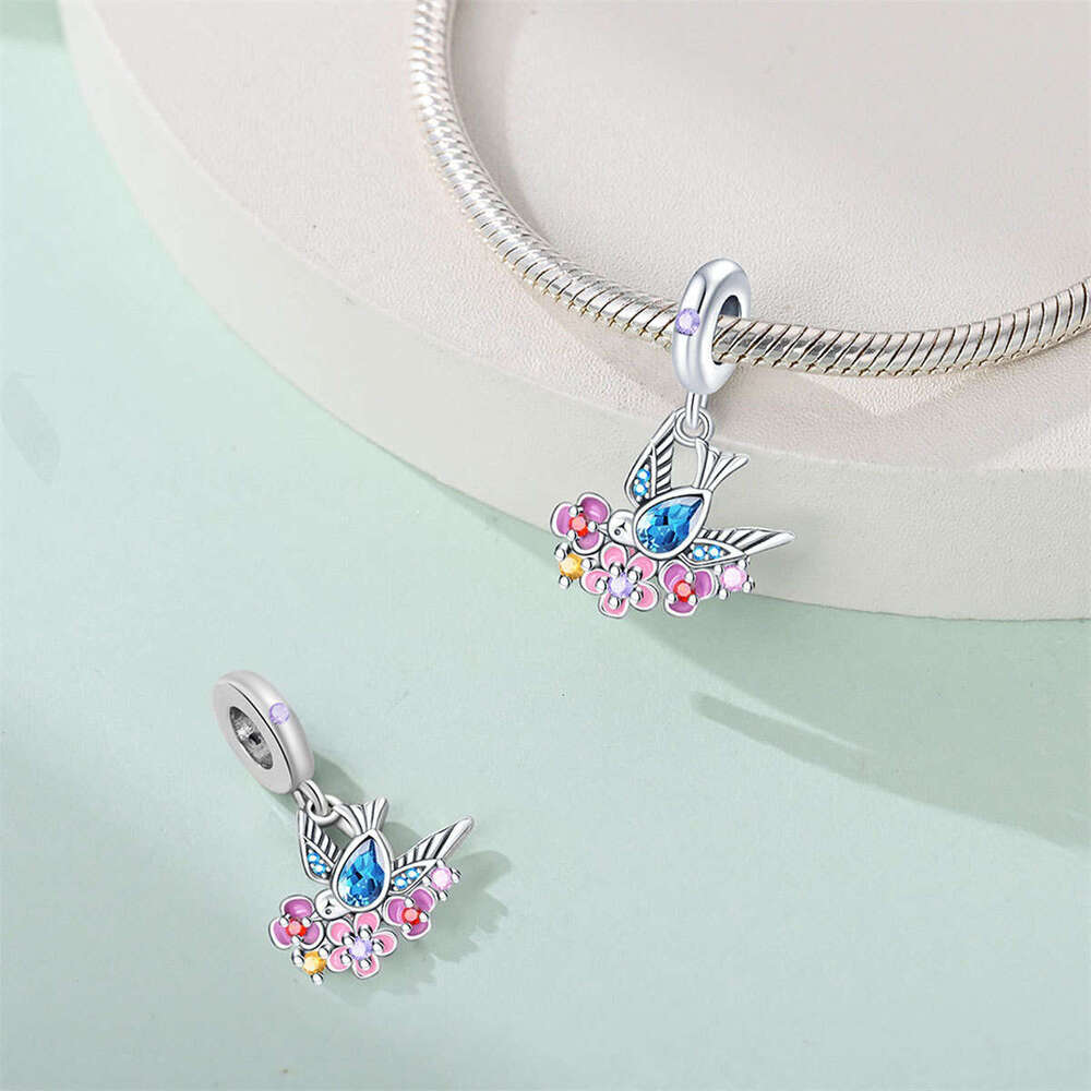 Spring style Swallow Snail Pendant DIY Bead Charms Jewelry Accessories Bracelet 925 Sterling Silver New Style