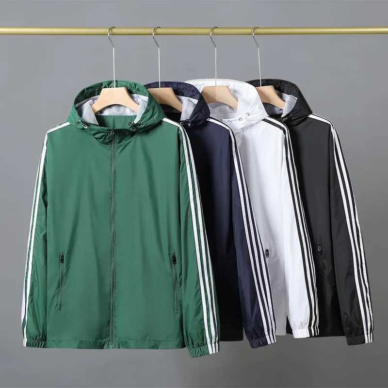 2024 Spring Autumn Mens Sporty Loose-Fit Work Jacket Plus Size Casual Hooded Cardigan For Middle-Aged And Young PeopleT250311