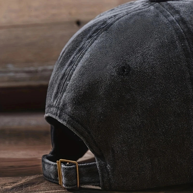 Fashionable Versatile Washed Letters Solid Color Embroidered Baseball Cap For Men Wide Brimmed Casual Sports Women 250311