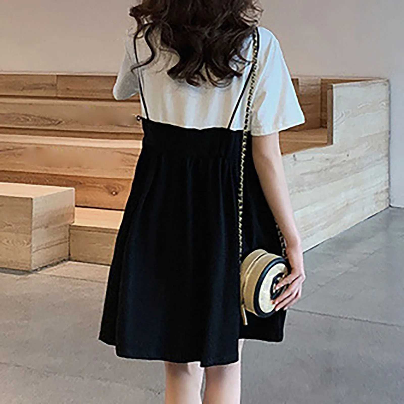 Thicken Warm Women Maternity Leisure Short Sleeve Midi Style Maternity Dresses Peach Nursing Casual Clothes Embarazada MujerT250311