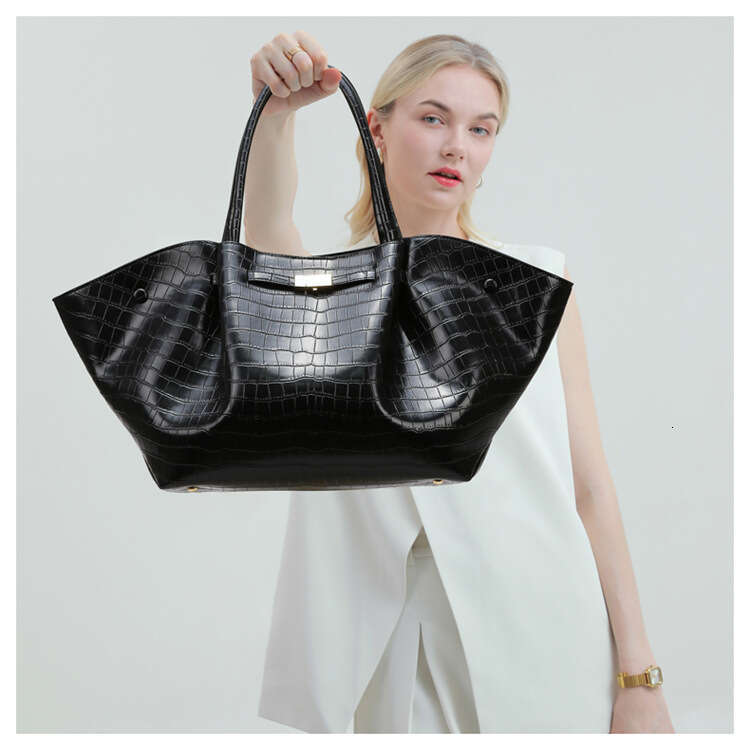 Women's Bags Tote new fashionable stone patterned wing high-end sense, large capacity women's bag, daily commuting handbag