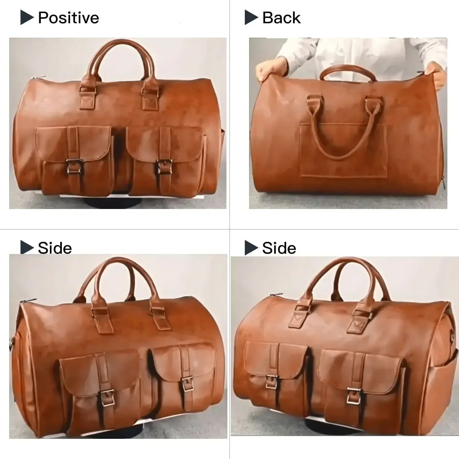 52cm205inch Convertible Travel Clothing Bag CarryOn Duffle 2in1 Hanging Luggage Set Business medium size luggage 250311