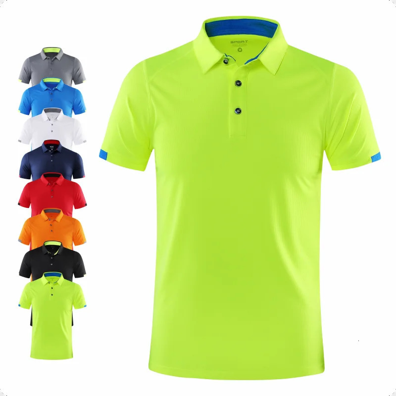 Casual Sports Quickdrying Lapel Shortsleeved POLO Shirt Cycling Suit Fitness For Men 250311