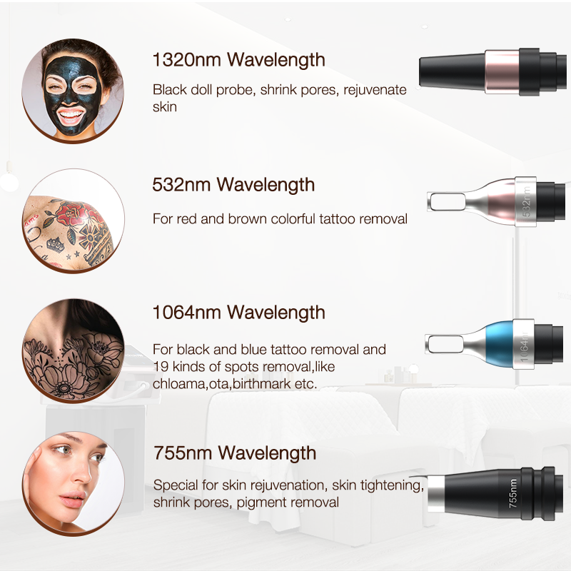 Fast Delivery Picosecond laser Machine 1064 Laser Q-switched System Nd Yag Laser Pico laser Tattoo Removal equipment 2 years warranty